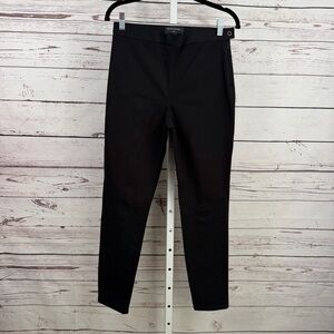 Banana Republic High Waist Sloan Fit Zippered Ankles Black Slim Pants Size 8